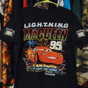 Lightning McQueen Black Graphic Tee
